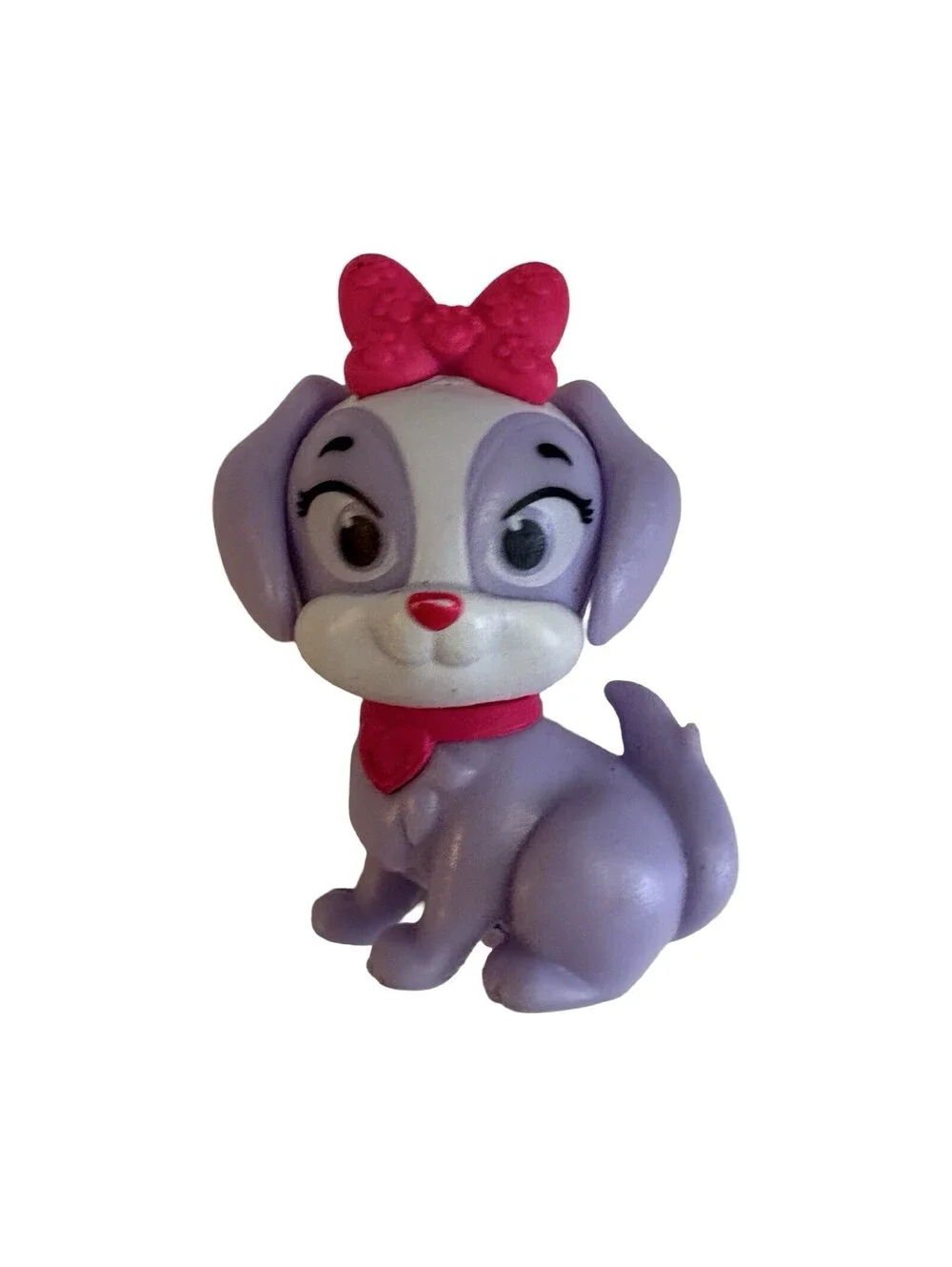 Disney Junior Minnie’s Dog CREAMPUFF Mini Toy Figure 2” Pink Bow